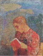 Odilon Redon Elsass oder Lesender Monch Spain oil painting artist